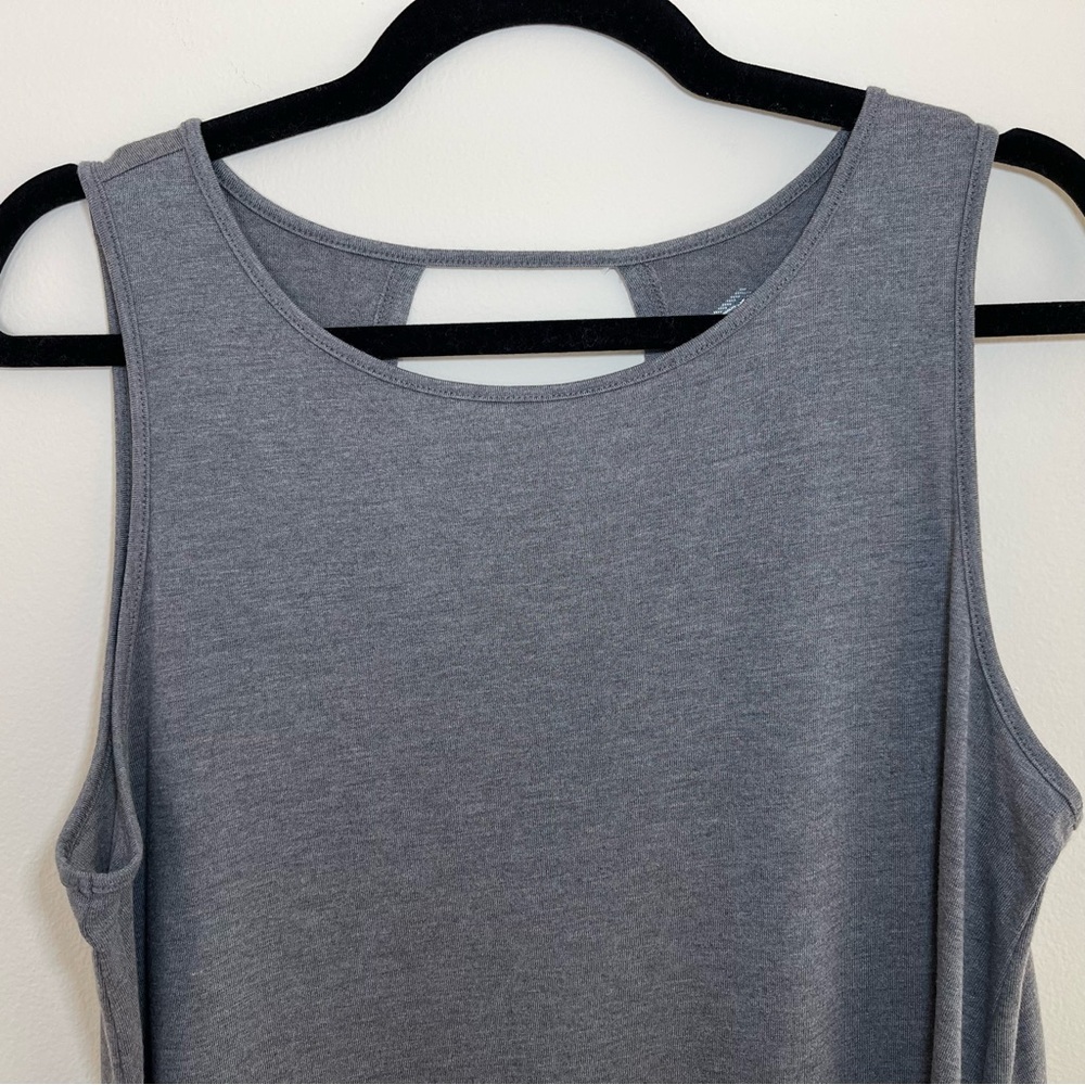 St. John’s Bay Active | Petite Gray Sleeveless Athletic Top | PL - Picture 3 of 5